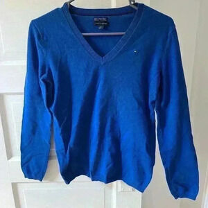 Tommy Hilfiger pima cotton blend v-neck sweater size small